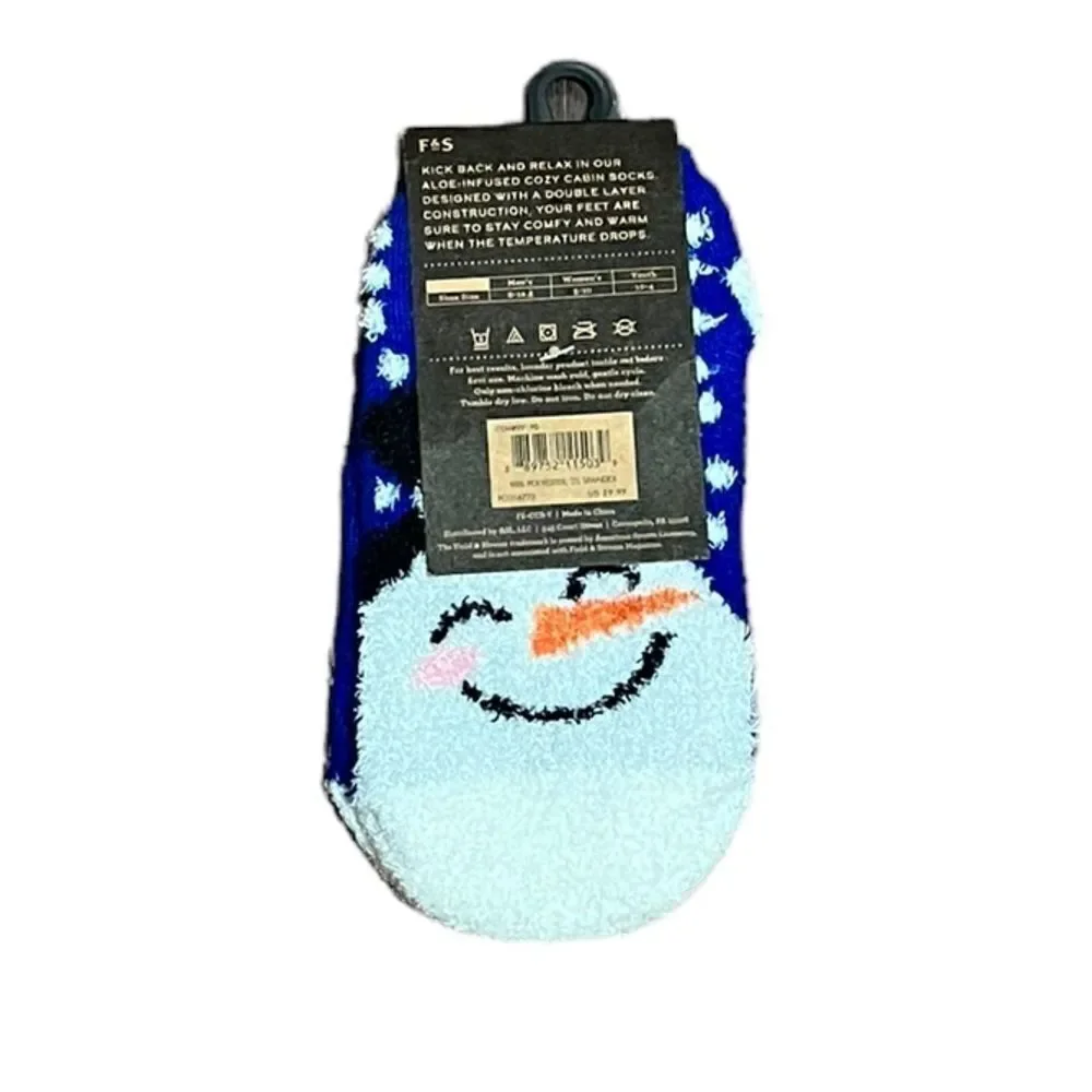 Field & Stream Cozy and‎ Warm Youth Size Snowman Socks, NWT